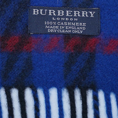 Cashmere Large Check Vintage Pre-Loved Scarf