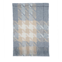 Cashmere Large Check Vintage Pre-Loved Scarf