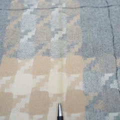 Cashmere Large Check Vintage Pre-Loved Scarf