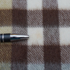 Cashmere Large Check Vintage Pre-Loved Scarf