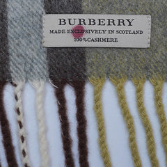 Cashmere Large Check Vintage Pre-Loved Scarf