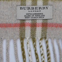 Cashmere Plaid Print Vintage Pre-Loved Scarf