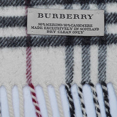 Merino/Cashmere Plaid Print Vintage Pre-Loved Scarf