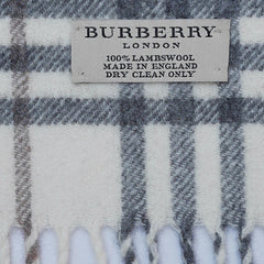 Lambswool Plaid Print Vintage Pre-Loved Scarf