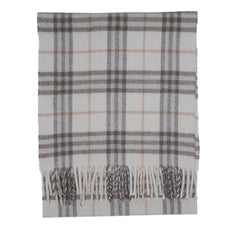 Lambswool Plaid Print Vintage Pre-Loved Scarf