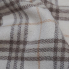 Lambswool Plaid Print Vintage Pre-Loved Scarf
