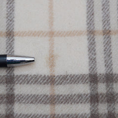 Lambswool Plaid Print Vintage Pre-Loved Scarf