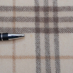 Lambswool Plaid Print Vintage Pre-Loved Scarf