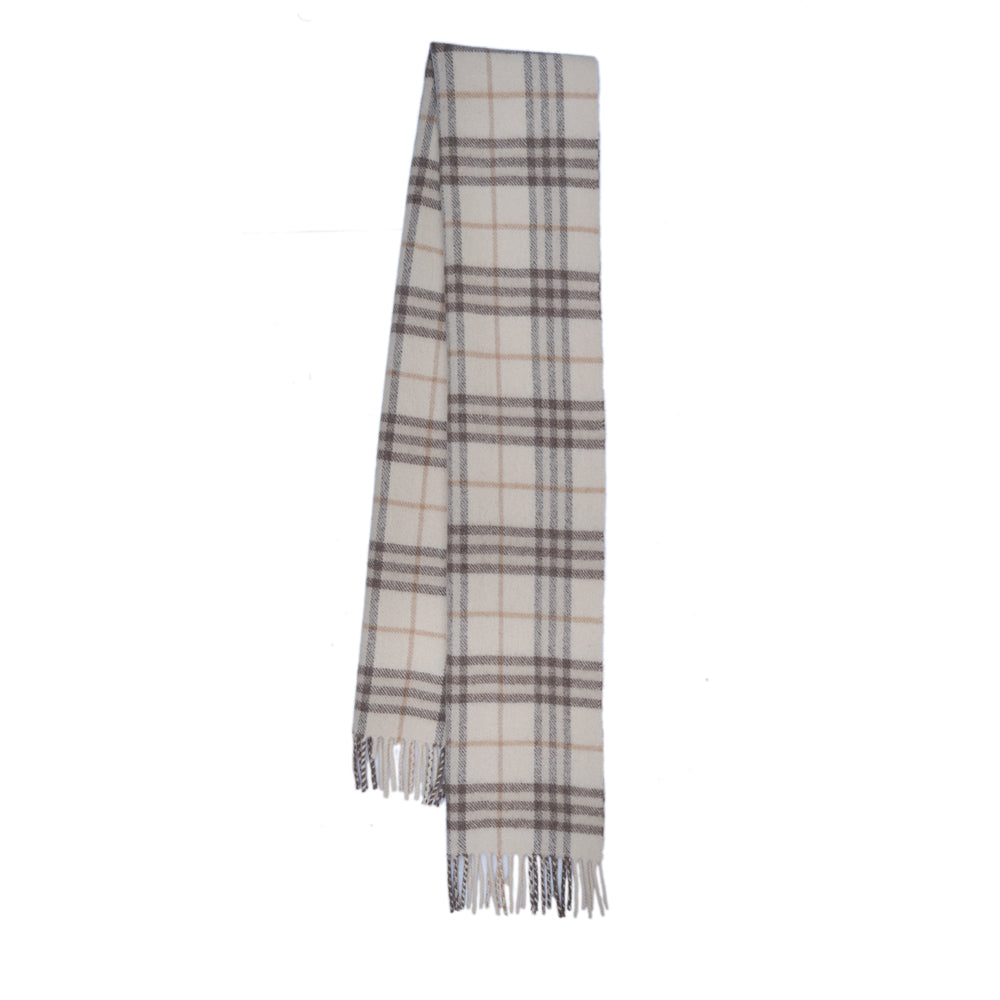 Lambswool Plaid Print Vintage Pre-Loved Scarf