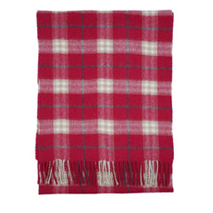 Cashmere/Wool Plaid Print Vintage Pre-Loved Scarf