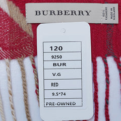 Cashmere Plaid Print Vintage Pre-Loved Scarf