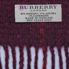 Merino Blend Plaid Print Vintage Pre-Loved Scarf