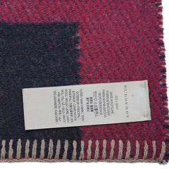 Wool Blend Plaid Print Vintage Pre-Loved Scarf