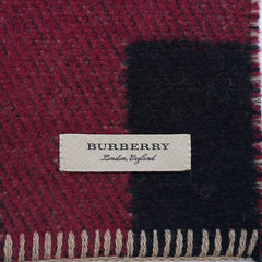 Wool Blend Plaid Print Vintage Pre-Loved Scarf