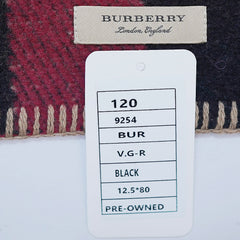 Wool Blend Plaid Print Vintage Pre-Loved Scarf