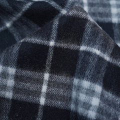 Cashmere/Wool Plaid Print Vintage Pre-Loved Scarf