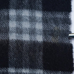 Cashmere/Wool Plaid Print Vintage Pre-Loved Scarf