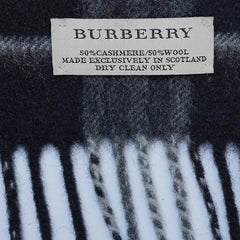 Cashmere/Wool Plaid Print Vintage Pre-Loved Scarf