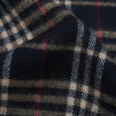 Lambswool Plaid Print Vintage Pre-Loved Scarf