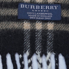 Lambswool Plaid Print Vintage Pre-Loved Scarf