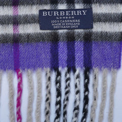 Cashmere Plaid Print Vintage Pre-Loved Scarf