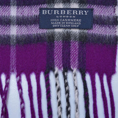 Cashmere Plaid Print Vintage Pre-Loved Scarf