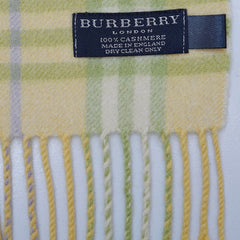Cashmere Plaid Print Vintage Pre-Loved Scarf