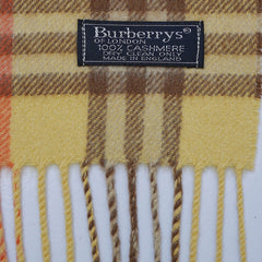 Cashmere Plaid Print Vintage Pre-Loved Scarf