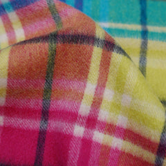 Cashmere Plaid Print Vintage Pre-Loved Scarf