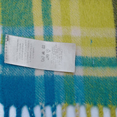 Cashmere Plaid Print Vintage Pre-Loved Scarf