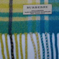 Cashmere Plaid Print Vintage Pre-Loved Scarf