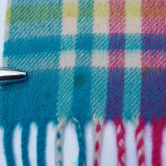 Cashmere Plaid Print Vintage Pre-Loved Scarf